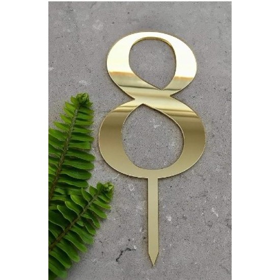 ACRLYIC CAKE TOPPER 8 DIGITS ACRLYIC CAKE TOPPER 8 DIGITS