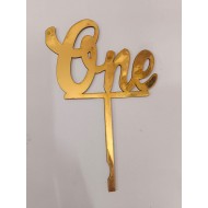ONE CAKE TOPPER ACRYLIC FOR THEME DECORATION