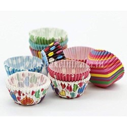 Fancy Color Muffin Paper Liners (Single/Assorted Color/Prints) – 10 cm, (Pack of 100) Fancy Color Muffin Paper Liners (Single/Assorted Color/Prints) – 10 cm, (Pack of 100)