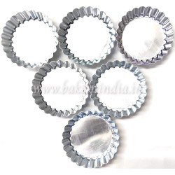 Tart Mould with Base Removable - 3.2 inch (Pack of 10) Tart Mould with Base Removable - 3.2 inch (Pack of 10)