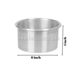 Round Aluminum Cake Mould 6 inch x 4 inch