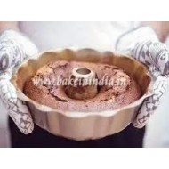 Bundt Cake Mould Ring Cake Volcano Pan Fluted Tube Aluminium| 8 Inch (Diametre)