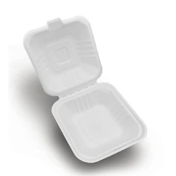 Bento Cake Burger Box White Take Away Container With Lid 8inch  Bento Cake Burger Box White Take Away Container With Lid 8inch