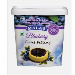 Mala's Blue Berry Fillings - 1kg Bucket Mala's Blue Berry Fillings - 1kg Bucket