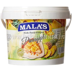Mala's Pineapple Fillings - 1kg Bucket Mala's Pineapple Fillings - 1kg Bucket
