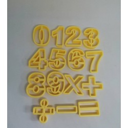 Big Number Fondant Cake Biscuit Baking Mould Cookie Cutters 15 pcs set