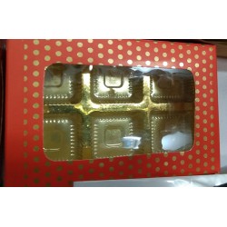 chocolate box polka dot 6 cavity