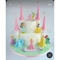 6 pcs Disney Princess Cake Toppers Dolls Character 6 pcs Disney Princess Cake Toppers Dolls Character