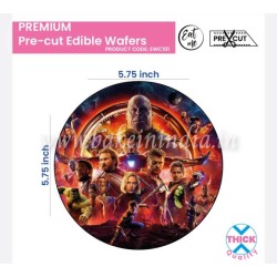 Tastycrafts Pre-Cut Wafer Paper | Stick-on Cake decor | Avengers Tastycrafts Pre-Cut Wafer Paper | Stick-on Cake decor | Avengers