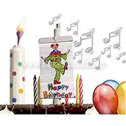 Party Plus Latest Musical and Surprise Banner Happy Birthday Reusable Birthday Candle.