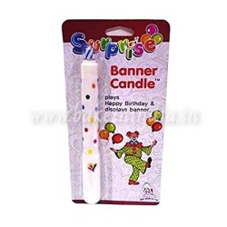 Party Plus Latest Musical and Surprise Banner Happy Birthday Reusable Birthday Candle. Party Plus Latest Musical and Surprise Banner Happy Birthday Reusable Birthday Candle.