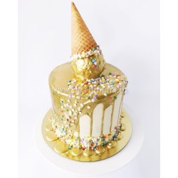 Confect Decorating Drip – Glistening Gold – 110ml Confect Decorating Drip – Glistening Gold – 110ml