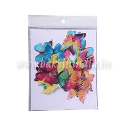 Encrust Ventures Tastycrafts Pre-Cut Wafer Paper | Stick-on Cake decor | Mixed Colour Butterfly Big - 25 Pcs Encrust Ventures Tastycrafts Pre-Cut Wafer Paper | Stick-on Cake decor | Mixed Colour Butterfly Big - 25 Pcs