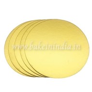 Cake Base 10 Inch (10 Pieces In 1 pack) Round. Golden Colour.