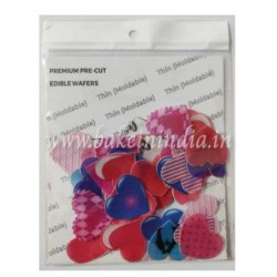 Tastycrafts Pre-Cut Wafer Paper | Stick-on Cake decor | Hearts | Small – 45 Pcs (Pack of 1) Tastycrafts Pre-Cut Wafer Paper | Stick-on Cake decor | Hearts | Small – 45 Pcs (Pack of 1)