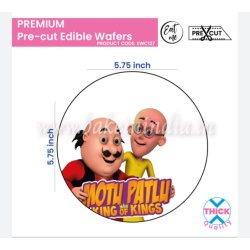Tastycrafts Pre-Cut Wafer Paper | Stick-on Cake décor | Motu Patlu Tastycrafts Pre-Cut Wafer Paper | Stick-on Cake décor | Motu Patlu