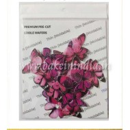 Tastycrafts Pre-Cut Wafer Paper | Stick-on Cake decor | Pink Butterfly | Small – 40 Pcs (Pack of 1)