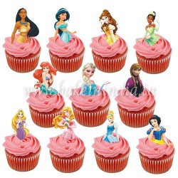 Tastycrafts Pre-Cut Wafer Paper | Stick-on Cake decor | Princess | Small – 18 Pcs (Pack of 1) Tastycrafts Pre-Cut Wafer Paper | Stick-on Cake decor | Princess | Small – 18 Pcs (Pack of 1)