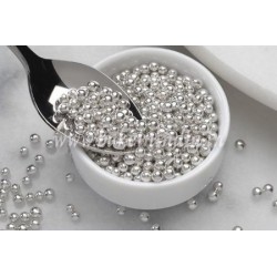 Silver Pearl Edible Cake Decoration Sprinkles (Medium), 100g