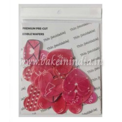 Tastycrafts Pre-Cut Wafer Paper | Stick-on Cake décor | Valentine hearts | Small – 25 Pcs (Pack of 1) Tastycrafts Pre-Cut Wafer Paper | Stick-on Cake décor | Valentine hearts | Small – 25 Pcs (Pack of 1)