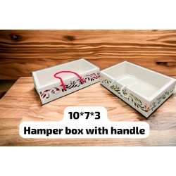 Hamper box with handle gift packing (pack of 5 pcs.)
