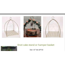 knot cake stand