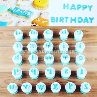 26pcs Push Easy Mini Lower Case Alphabet Letter Cookie Cutter Fondant Cutters