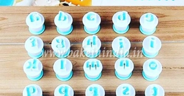 26pcs Push Easy Mini Lower Case Alphabet Letter Cookie Cutter Fondant ...
