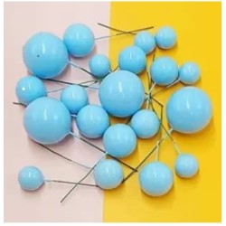 Faux Ball Cake Topper (BLUE) Faux Ball Cake Topper (BLUE)