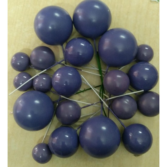 20 Pc Purple Faux Ball Cake Topper Ball Topper Cake Decorating Faux Ball Topper 4 Size Mix Ball Cake Topper Cake Decoration Cake Decorating Balls Cake Topper 