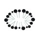 Party Decorz Multicolour Glitter Faux Ball Cake Topper Set Of 20 Pcs,5pcs 4 CM Faux Ball,5pcs 2 CM Faux Ball,5pcs 3 CM Faux Ball,5pcs 1.5 CM Birthday Cake Decoration- (Glitter Black) Party Decorz Multicolour Glitter Faux Ball Cake Topper Set Of 20 Pcs,5pcs 4 CM Faux Ball,5pcs 2 CM Faux Ball,5pcs 3 CM Faux Ball,5pcs 1.5 CM Birthday Cake Decoration- (Glitter Black)