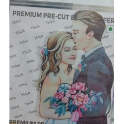Pre-Cut Wafer Paper | Stick-on Cake décor |Couple Pre-Cut Wafer Paper | Stick-on Cake décor |Couple