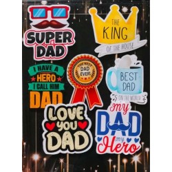 Fathers Day Party Photo Booth Props Kit (10 Pieces) / Fathers Day Photo Booth Props for Party Supplies Decoration Fathers Day Party Photo Booth Props Kit (10 Pieces) / Fathers Day Photo Booth Props for Party Supplies Decoration