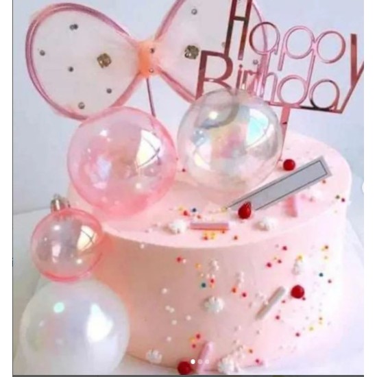9 PCS Bubble Balls Cake Toppers Mini Balloon Cake Topper Pearl Insert Cupcake DIY Decoration for Wedding Anniversary Graduation Birthday Party Baby Shower (Clear White Pink) 9 PCS Bubble Balls Cake Toppers Mini Balloon Cake Topper Pearl Insert Cupcake DIY Decoration for Wedding Anniversary Graduation Birthday Party Baby Shower (Clear White Pink)