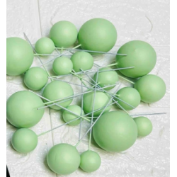 CAKE DECORATION TOPPER THEME TOPPER (20PC GREEN FAUX BALL) CAKE DECORATION TOPPER THEME TOPPER (20PC GREEN FAUX BALL)
