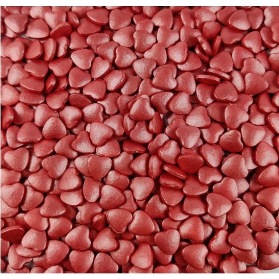 Edible Red Heart Shape Sprinkles | Hearts Sweet Candy Topping for Cake Decor | Cake Decoration and Garnishing | Best use for Cupcake, Pastry, and Cake Toppers Edible Red Heart Shape Sprinkles | Hearts Sweet Candy Topping for Cake Decor | Cake Decoration and Garnishing | Best use for Cupcake, Pastry, and Cake Toppers