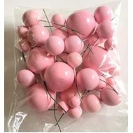 20 Pc Baby Pink Faux Ball Topper Faux Ball Cake Topper Ball Topper Cake Decorating Faux Ball Topper 4 Size Mix Ball Cake Topper Cake Decoration Cake Decorating Balls Cake Topper