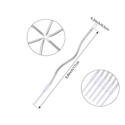 Metallic Silver Spiral Candles - 6pc,Twisty Candles for Birthday, Baby Shower, Wedding Party & Cake Decoration (Pack of 6) Metallic Silver Spiral Candles - 6pc,Twisty Candles for Birthday, Baby Shower, Wedding Party & Cake Decoration (Pack of 6)