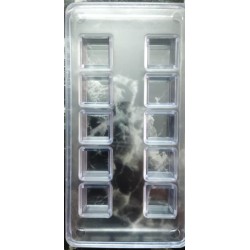 8 Cavity   Square Shape Polycarbonate Chocolate Mold;  Weight Approx 8-10 Grams 8 Cavity   Square Shape Polycarbonate Chocolate Mold;  Weight Approx 8-10 Grams