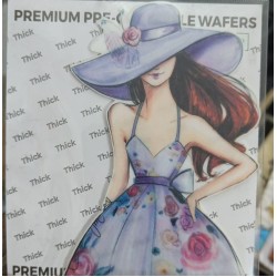 Pre-Cut Wafer Paper | Stick-on Cake décor |Girl  Pre-Cut Wafer Paper | Stick-on Cake décor |Girl