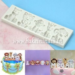 Animal Jungle Safari Silicone Mould Animal Jungle Safari Silicone Mould
