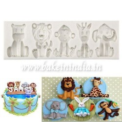 Animal Jungle Safari Silicone Mould