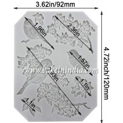 Butterfly Rose Flower Stems Birds Blossoms Silicone  for Making fondant  and Cake Decoration