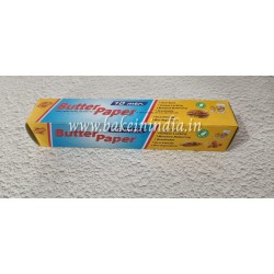 Butter Paper for Wrapping Food Roti, Paratha & Baking,  Multi Purpose Parchment Paper 20 Meter Roll with Cutter