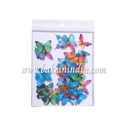 Tastycrafts Pre-Cut Wafer Paper | Stick-on Cake décor | Mixed Colour Butterfly Small – 48 Pcs
