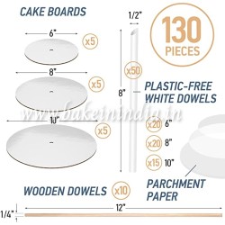 Cake Cards Round 6" (Pack of 10)
