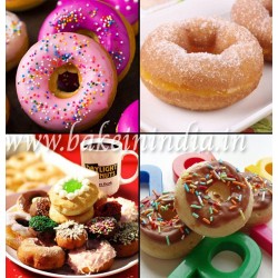 8 Cavity Donut Shape Mold for Bread Muffin Soap All Purpose Baking Mould