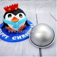 Aluminium Half Round Cake Mould (Dome Shape) Pan 3D Mould 6 Inch