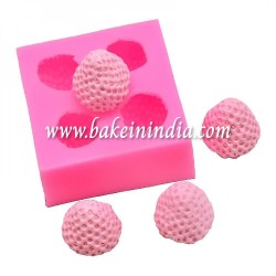 4-hole Strawberry Shape Silicone Mold 