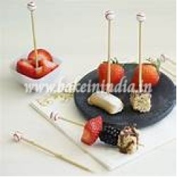 Bamboo Skewers/Kabab/Burger/Barbecue Sticks-15 cm approx.(Pack of 100)